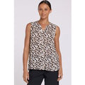 Sleeveless Pintuck Blouse - Geo Gala