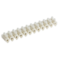 KnightsBridge 60A 12-Way Terminal Block (PA66) - Natural Colour