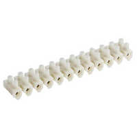KnightsBridge 60A 12-Way Terminal Block (PA66) - Natural Colour
