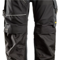 Snickers RuffWork Canvas+ Work Trousers+ - Steel Grey/Black - 62