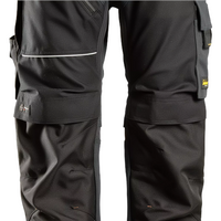 Snickers RuffWork Canvas+ Work Trousers+ - Steel Grey/Black - 62