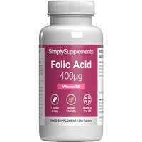 Folic Acid Vitamin B9 400mcg (360 Tablets)