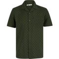 Shirts Alvaro Lightweight Cotton Short Sleeve Cuban Collar Summer Shirt in Grape Leaf / M - Tokyo Laundry