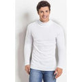 Blusa Manga Longa com Gola Rolê Branca