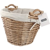 De Vielle Premium HD Lined Large Wicker Round Basket