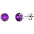 Amethyst Stud Earrings