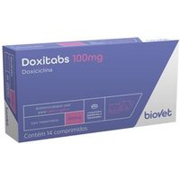 Doxitabs 100mg para Cães e Gatos Biovet - 14 comprimidos