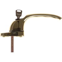 Yale PVCu Window Handle Brass Pack of 1