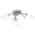Searchlight 8183-3CC Opera 3 Light Flush Ceiling Light In Chrome