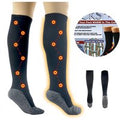Women's Black Self-Heating Knee High Socks - Energy Saving, Breathable, Universal Fit | Wowcher