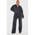 Shape Black Washed Wide Leg Joggers