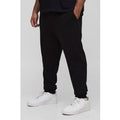 Plus Basic Slim Fit Joggers, Negro