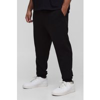 Plus Basic Slim Fit Joggers, Negro