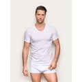 Maglia scollo V jersey di cotone - New Simply / BIANCO OTTICO / M