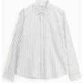 Camicia a righe con colletto classico e maniche lunghe