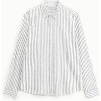 Camicia a righe con colletto classico e maniche lunghe