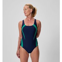 Maillot de bain Femme Quantum Contour bleu marine/bleu sarcelle