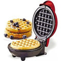 Piastra per Waffle colore rosso. Colazione e Snack - Spina EU - 350W
