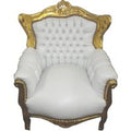 Casa Padrino Barock Kinder Sessel WeiÃ / Gold - Barock Kinder MÃ¶bel