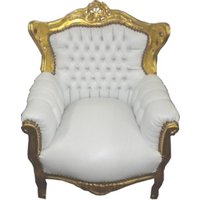 Casa Padrino Barock Kinder Sessel WeiÃ / Gold - Barock Kinder MÃ¶bel