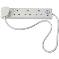 Faithfull Power Plus 4 Socket Surge Protected Extension Lead 240v 240v