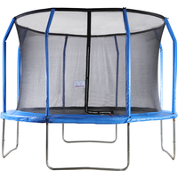 Air King Pro 12ft Trampoline with Safety Enclosure Blue