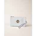 Detailed Zip Up Purse With Detachable Strap - ONE / WHITE