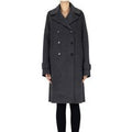 Double-breasted wool coat