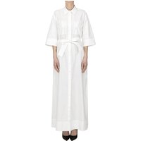 Cotton long shirt dress