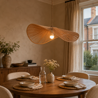 Vintage Simple Creative Handwoven Hemp Rope Pendant Light Fixture