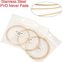 2meters Stainless Steel 0.3 0.4 0.5 mm Beading Wire Necklace Line Thread Cord Never Fade Strong Bracelet String Jewelry Making