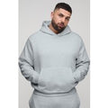 Plus Basic Boxy Over The Head Hoodie, Gris