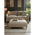 Square Coffee Table Ottoman - Cardamom Opulent Cotton Velvet