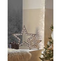Two Light Up Wooden Stars