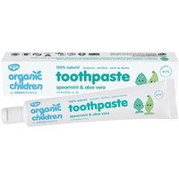 Green People Organic Children's Fluoride Free Toothpaste - Spearmint & Aloe Vera - 50ml