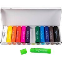 Soft Color Stick, L: 8 cm, assorted colours, 12 pc-