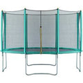 Air Dog 14ft Trampoline + Safety Enclosure Green
