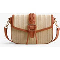 Marina Raffia Straw Crossbody Bag