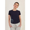Organic Cotton T-Shirt with Rose Print Slim Fit