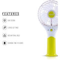 Three-Speed Rechargeable Handheld Fan Green