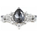 Herkimer-Diamantring aus Sterlingsilber