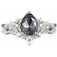 Herkimer-Diamantring aus Sterlingsilber