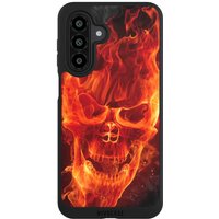 Samsung Galaxy A17 5G Handy NIVOpure black Handyhülle Hülle NIVOpure Case Schwarz Skull Totenkopf Fire