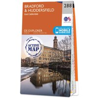Ordnance Survey OS Map of Bradford & Huddersfield: Explorer 288