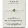 August (Peridot) Birthstone Bracelet Created with Zircondia® Crystals