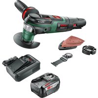 Bosch ADVANCEDMULTI P4A 18v Cordless Starlock Oscillating Multi Tool 1 x 6ah Li-ion Battery Charger No Case