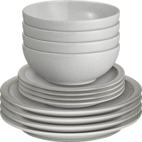 Dove Grey 12 Piece Dinner Set  -