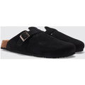Mules De Ante Sintético, Negro