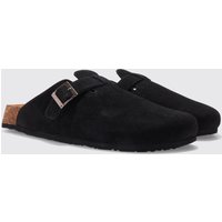 Mules De Ante Sintético, Negro