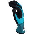 Makita FitKnit Cut Level 1 Nitrile Coated Dipped Gloves Black / Blue XL Pack of 1